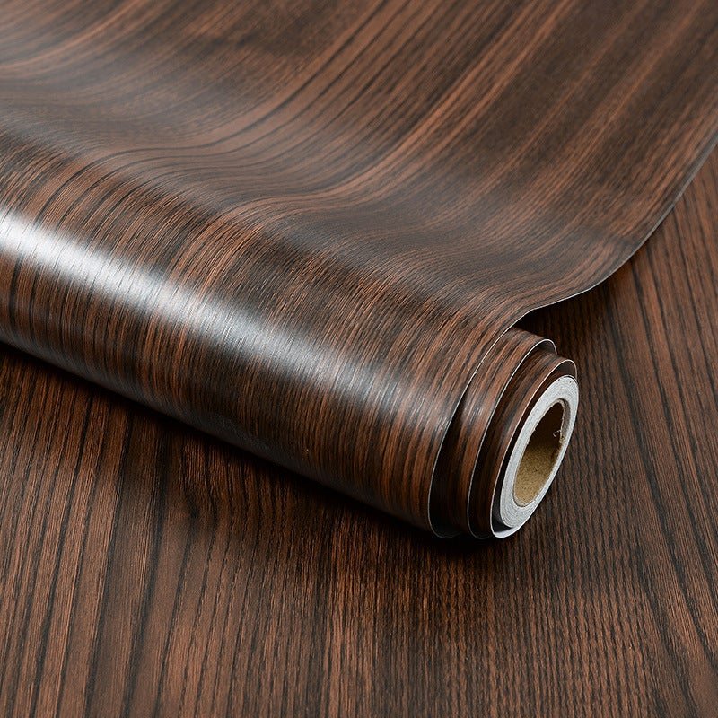 Dark Wood Grain Self-Adhesive Wallpaper Roll